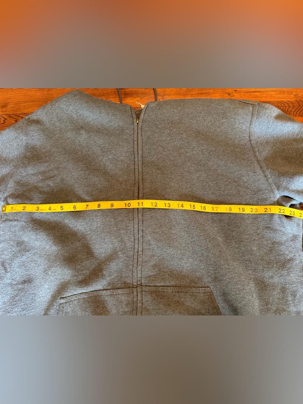 L.L.Bean Katahdin Iron Works Sherpa Lined Full Zip Hoodie Steel Blue XL Tall - Picture 7 of 9